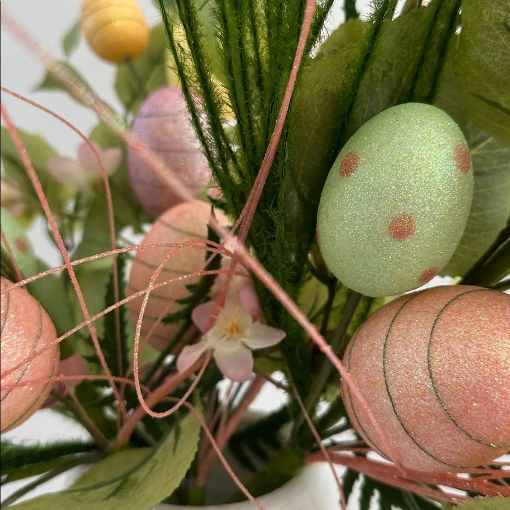 🌸NEW Easter Artificial Floral Arrangement with Yellow and Pink Accents.